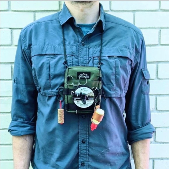 Set of ( 2 ) Yonah Packs Minimalist Tenkara Gear  Simple Pack - Dark Olive - Picture 7 of 7